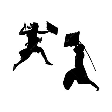 Peresean Indigenous Culture Of Sasak Tribe Vector, Lombok Island ...