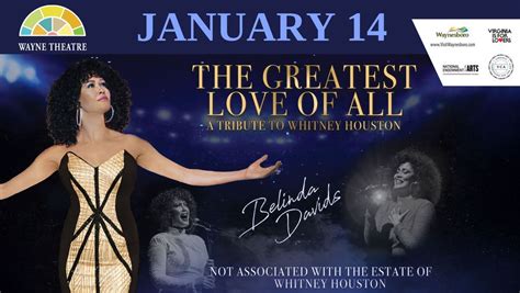 The Greatest Love of All starring Belinda Davids: A Tribute to Whitney ...