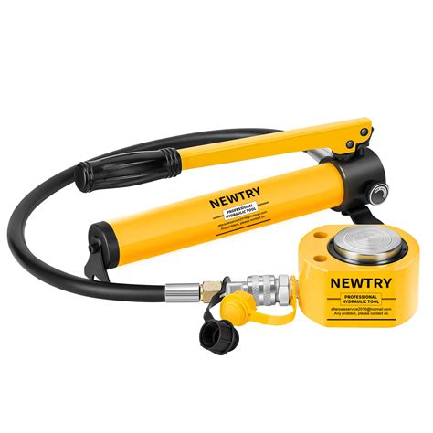 Buy NEWTRY 20 ton Low Profile Hydraulic Jack Porta Power Kit + CP-180 Manual Hydraulic Hand Pump ...