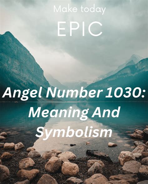 Angel Number 1030: Meaning And Symbolism - Mind Your Body Soul