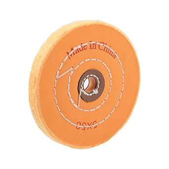 uxcell 5-Inch Cotton Buffing Wheel Polishing for Bench Grinder Tool ...
