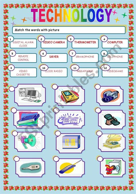 Different Types of Technology Worksheets 的图像结果