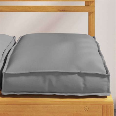 Coussin 4 pcs Gris 40 x 40 x 8 cm Tissu Oxford | Leroy Merlin
