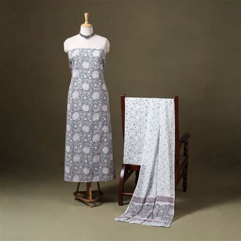 Sanganeri Dress Materials - Buy Sanganeri Print Dress Materials Online ...