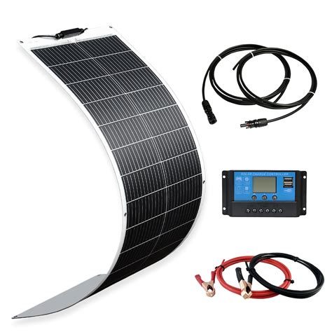 100W Mono Silicon Solar Panel System Solar Cells Solar Panel + 10A ...
