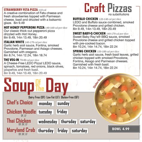 Image result for Ledo Pizza Menu