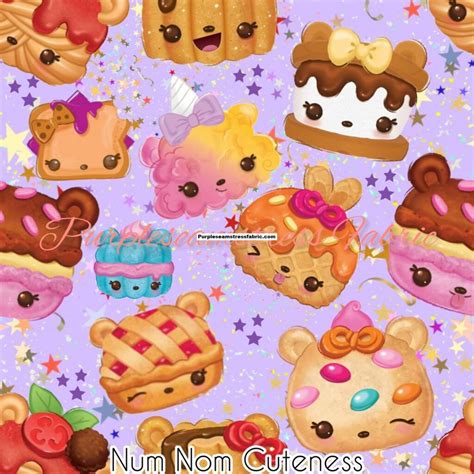 Num Nom Cuteness – Fabric – Purpleseamstress Fabric