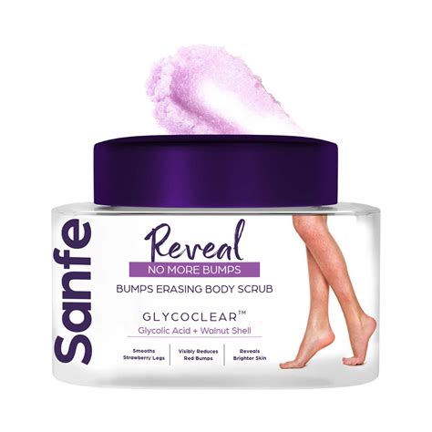 Buy Sanfe Bumps Erasing Body Scrub For Rough Bumpy Skin Tan Strawberry ...