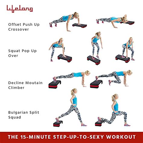 Lifelong Polypropylene Adjustable Home Gym Exercise Fitness Stepper for ...