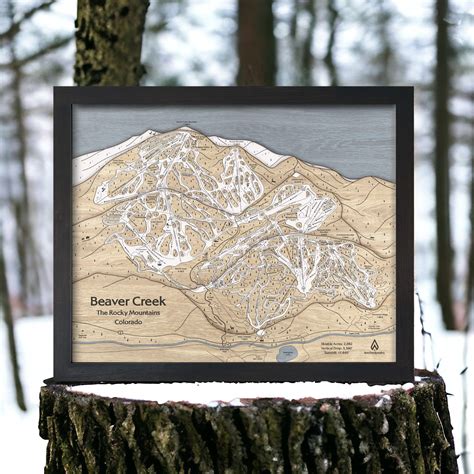 Relief Map Colorado Vail Colorado Ski Area Topographic Keepsake Poster ...