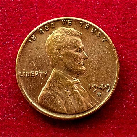 United States (USA) 1 Cent Lincoln Wheat Ears Reverse 1949 Coin (D ...
