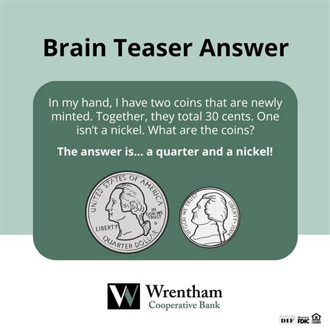 Wrentham Cooperative Bank on LinkedIn: #brainteasertuesday # ...