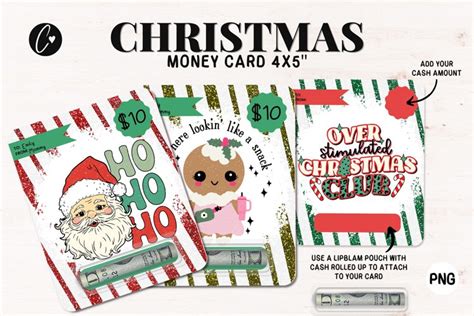 Funny Christmas Money Card PNG | Christmas (4823075)