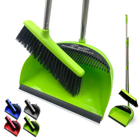 Buy Long Handled Dustpan and Brush Set Lobby Dust Pan with Long Handle ...