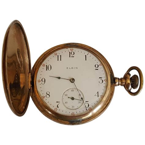 Vintage Elgin Pocket Watch, Yellow Gold Filled, Year 1906, 15 Jewel at ...