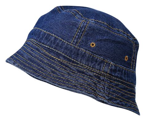 Buy Zacharias Cotton Men's Fishermen Denim Bucket Hat (Pack Of 1 ...