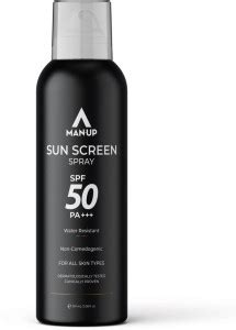 Man-Up Sunscreen - SPF 50 PA+++ Sun Screen Spray, Water Resistant For ...