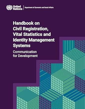 Buy Handbook on civil registration, vital statistics and identity ...