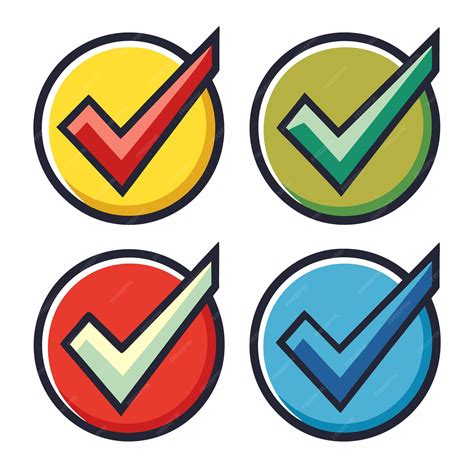 Checkmark icon checkmark vector set checked check box sign approved ...