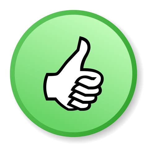 Green Thumbs Up Icon PNG Transparent Background, Free Download #31144 ...