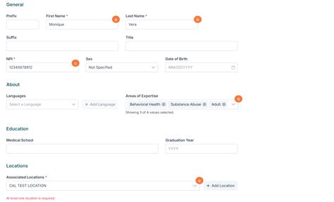 CalMHSA Connex: How to Add a New Provider Using the Directory Tab ...
