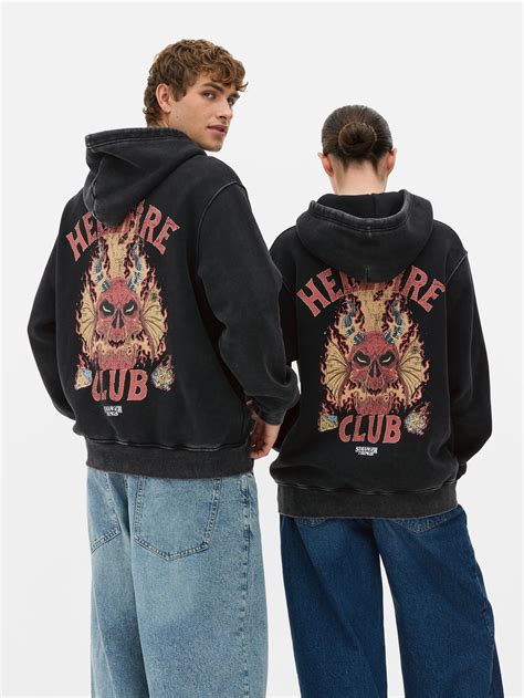 Hoodie Stranger Things Hellfire Club - Donkergrijs - Heren | Primark