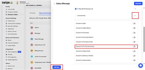 How do I enable permission for a user to convert documents to Pro Forma ...