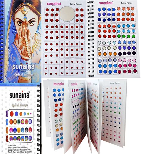Sunaina Black Outline Sketch Large Bindi Book – Punjab Bangle Store
