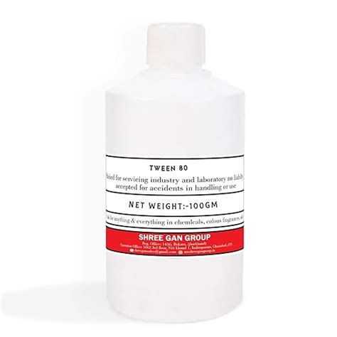 R-Tree Tween 80-100gm Pure Emulsifier,Solubilizer Surfactant ...