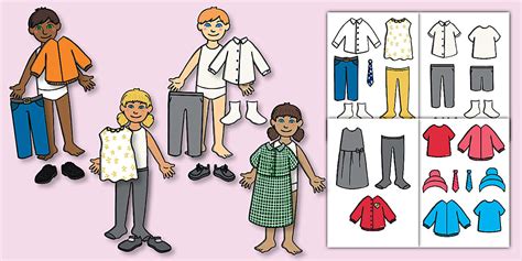Colour Dress Up Dolls