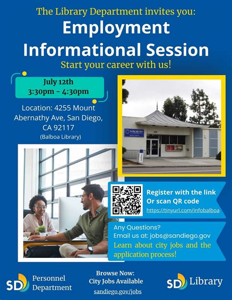 City of San Diego Employment Informational Session , 4255 Mt Abernathy ...