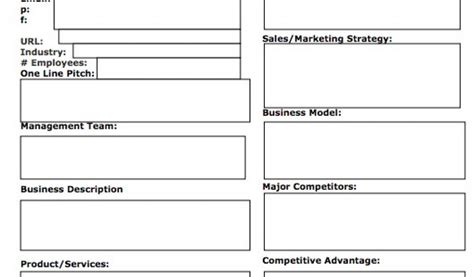 Sample Simple Business Plan Template 的图像结果