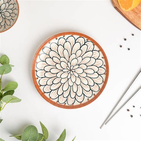 Abloom Ceramic Snack Plate 7.5 Inch