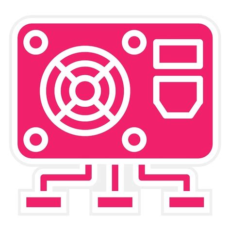 Vector design nonmodular psu icon style | Premium Vector
