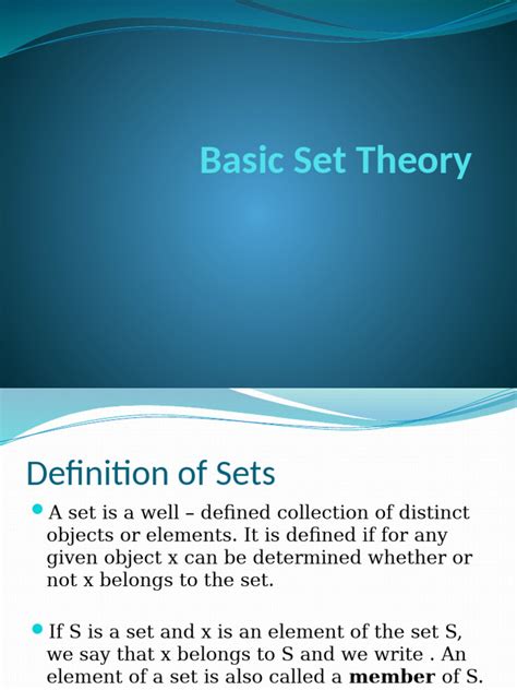 Image result for Basic Set Theory
