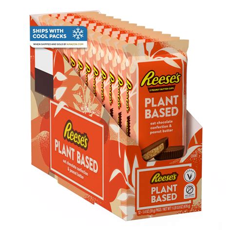 REESE'S Plant Based Oat Chocolate Confection Peanut MDH1Butter Cups ...
