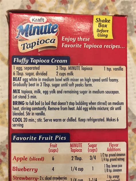 Minute Tapioca Pudding 的图像结果