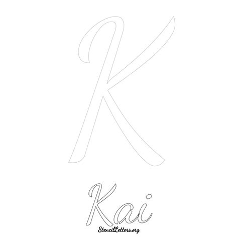 Kai Free Printable Name Stencils with 6 Unique Typography Styles and ...