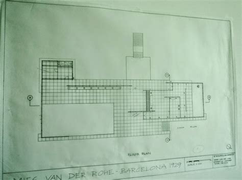 Barcelona Pavilion Site Plan