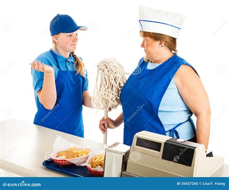 Teen Manager Bosses Adult Employee Stock Photo - Image of blue, manager ...