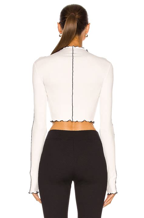 Nylora Lucid Top in Cream & Black Combo | FWRD