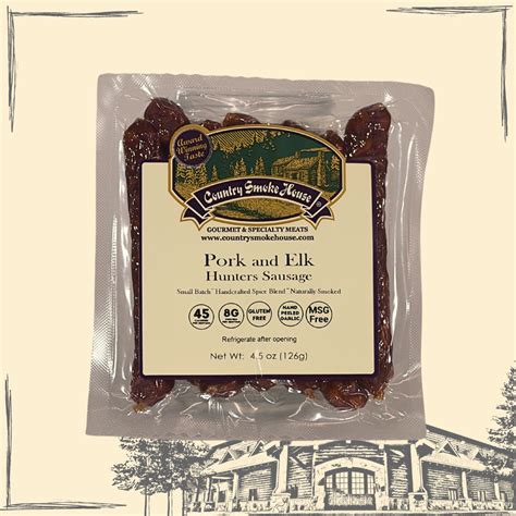 Premium Pork and Elk Hunters Sausage | Country Smoke House