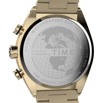 Timex Legacy Tonneau Chronograph 42mm Stainless Steel Bracelet Watch