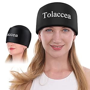 Migraine and Headache Relief Hat, Tolaccea Flexible Gel Ice Pack, Fast ...