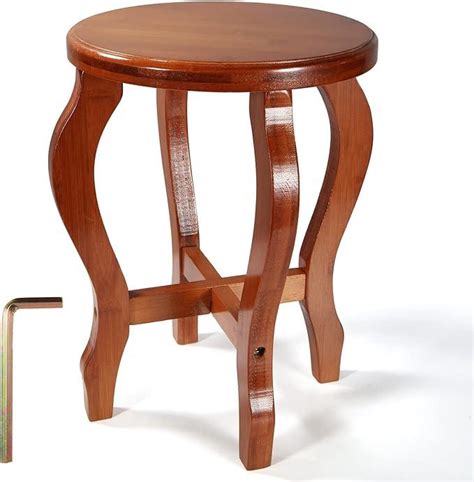 Small Wood Stool Round Wooden Foot Stool Wooden Step Stool for Kids Ad