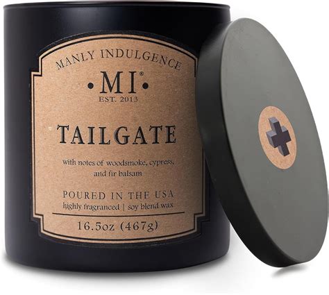Amazon.com: Manly Indulgence Tailgate Scented Candles for Men, 2 Wick ...