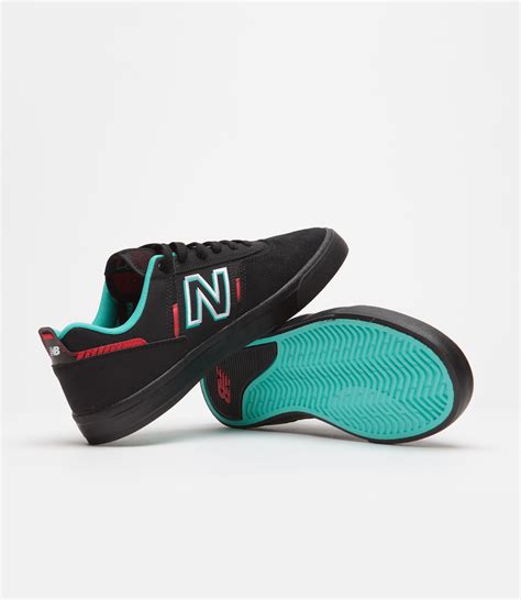 New Balance Numeric 306 Jamie Foy Shoes - Black / Red / Black | Flatspot