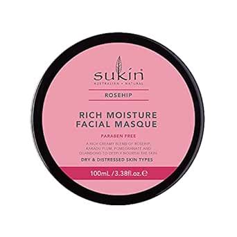 Buy Sukin Rosehip Rich Moisture Facial Masque 100ml | Hydrating Face ...