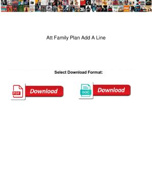 Fillable Online Att Family Plan Add A Line. Att Family Plan Add A Line ...