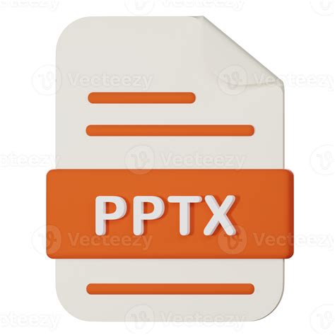 powerpoint filename extension 3d icon 29887648 PNG